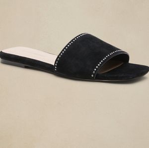 Gorgeous Studded Suede Slides